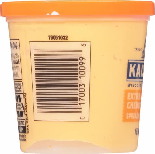 Kaukauna Extra Sharp Cheddar Spreadable Cheese Perspective: left