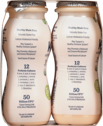Lifeway Mango Organic Probiotic Low Fat Kefir Drinks Perspective: left