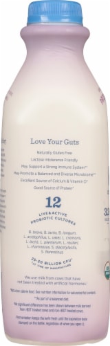 Lifeway Plain Organic Probiotic Whole Milk Kefir Drink Perspective: left