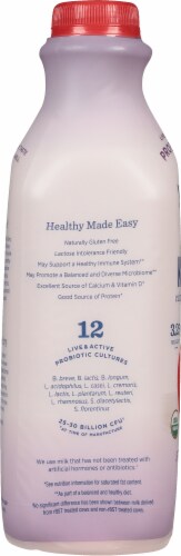 Lifeway® Organic Strawberry Kefir Cultured Whole Milk Perspective: left