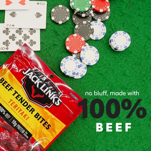 Jack Link's Teriyaki Beef Steak Tender Bites Perspective: left