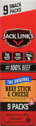 Jack Link's® Original Beef & Cheese Jerky Snack Perspective: left