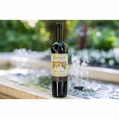 Caymus Vineyards Special Selection Cabernet Sauvignon California Red Wine Perspective: left