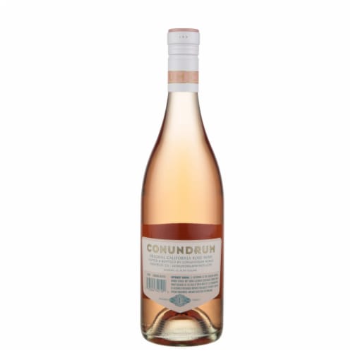 Conundrum Blend California Rose Wine Perspective: left