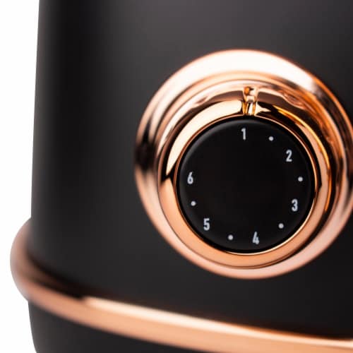 Haden Heritage 4-Slice Toaster - Black/Copper Perspective: left