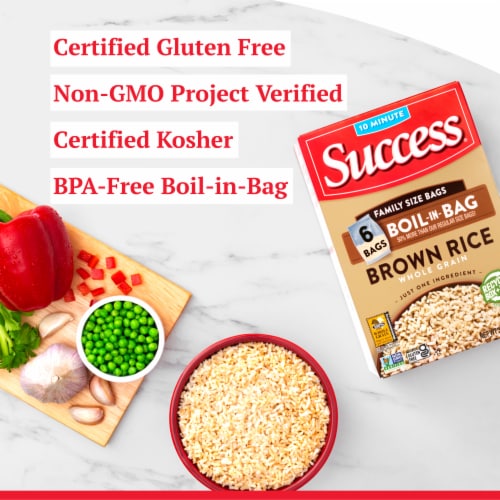 Success Boil-in-Bag Brown Rice Perspective: left