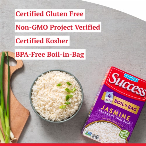 Success Boil-in-Bag Jasmine Rice Perspective: left