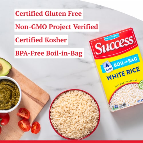 Success Boil-in-Bag White Rice Perspective: left