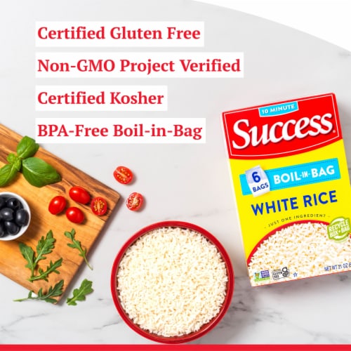 Success Boil-in-Bag White Rice Perspective: left