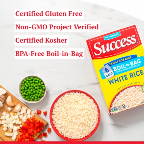 Success Boil-in-Bag White Rice Perspective: left