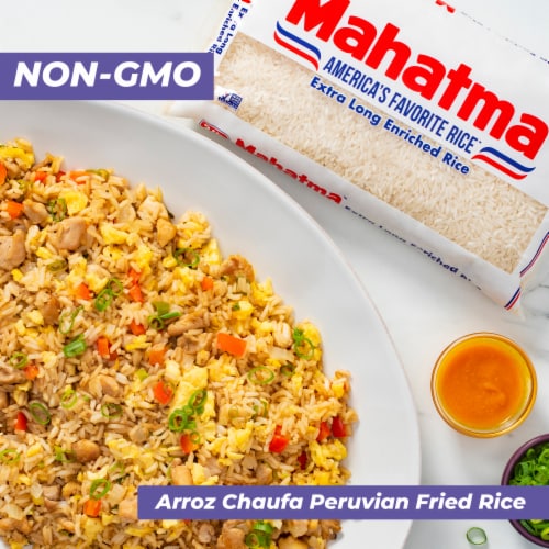 Mahatma Gluten-Free Extra Long Grain White Rice Perspective: left