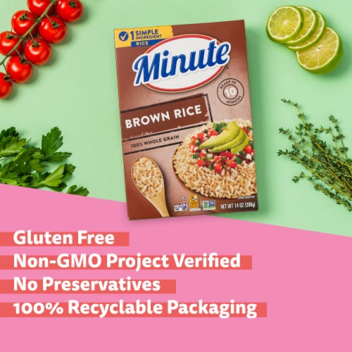 Minute® Gluten-Free Instant Brown Rice Perspective: left