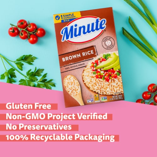Minute® Gluten-Free Instant Brown Rice Perspective: left