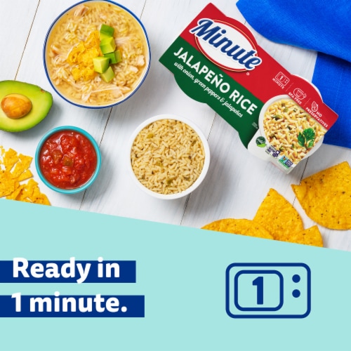 Minute® Ready to Serve Mild Jalapeno Rice Perspective: left