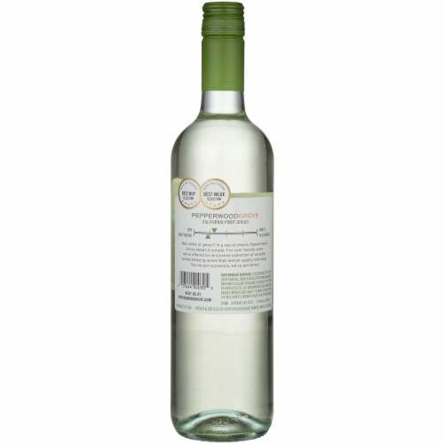Pepperwood Grove Pinot Grigio International White Wine Perspective: left