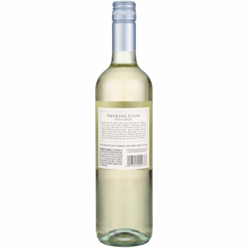 Smoking Loon Single Barrel Select Small Batch Pinot Grigio California White Wine Perspective: left