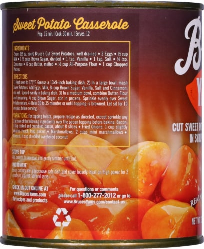 Bruce's® Yams Cut Sweet Potatoes in Syrup Perspective: left