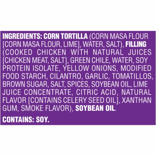 Delimex Salsa Verde Chicken Corn XL Taquitos Frozen Snacks, Box Perspective: left