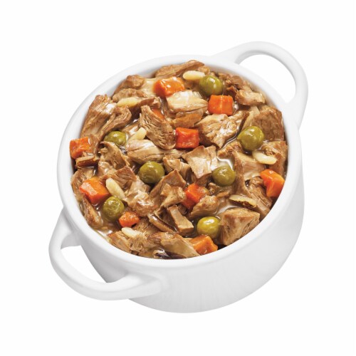 Purina Beneful Prepared Meals High Protein Wet Dog Food Savory Rice & Lamb Stew with Gravy Perspective: left