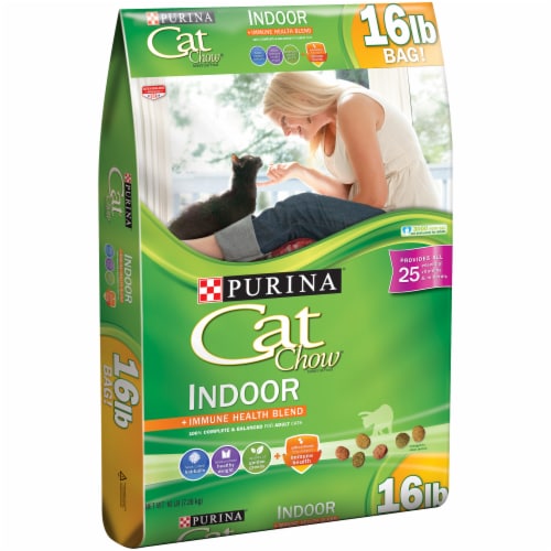 Cat Chow Indoor + Immune Health Blend Dry Cat Food Perspective: left