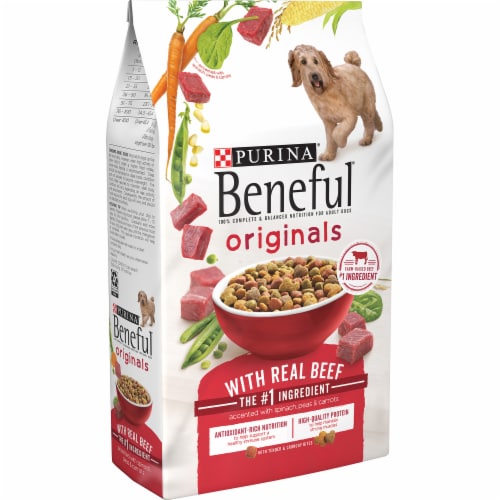 Purina Beneful Originals Real Beef Dry Dog Food Perspective: left