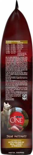 Purina ONE SmartBlend True Instinct with Real Turkey & Venison Natural Dry Dog Food Perspective: left