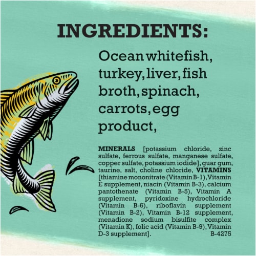 Beyond® Grain Free Ocean Whitefish & Spinach Recipe Pate Wet Cat Food Perspective: left