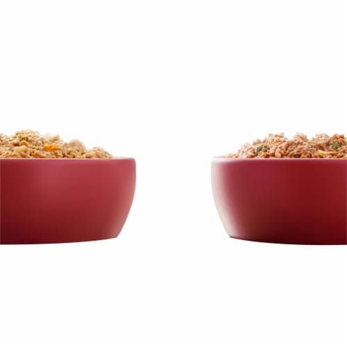 Purina ONE Classic Ground Wet Dog Food Variety Pack Chicken and Brown Rice and Beef and Brown Rice Perspective: left