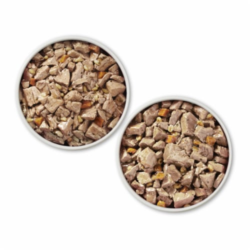 Purina ONE Tender Cuts in Gravy Wet Dog Food Variety Pack Chicken and Brown Rice and Beef and Barley Perspective: left