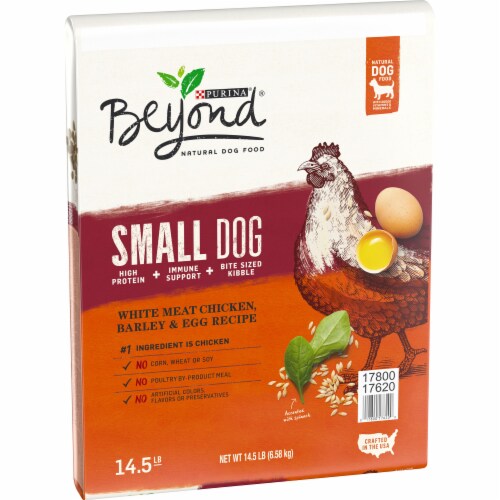 Beyond® White Meat Chicken Barley & Egg Recipe Natural Dry Small Dog Food Perspective: left