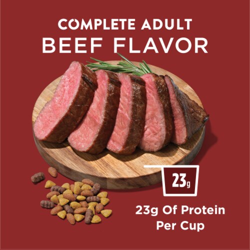 Purina Dog Chow Complete Adult Dry Dog Food Beef Perspective: left