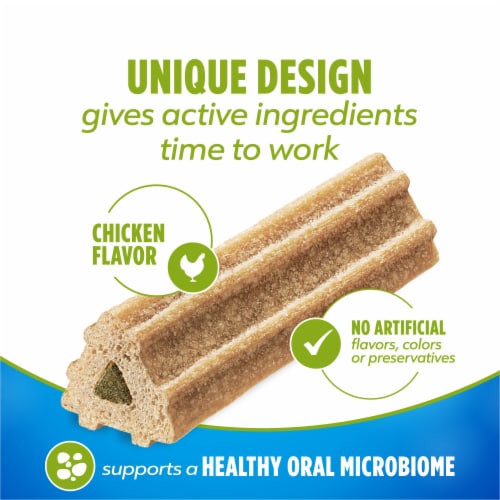 Purina DentaLife ActivFresh Dental Chew Large Breed Dog Treat with Chicken Flavor Perspective: left