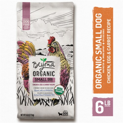 Beyond Organic Chicken Egg & Carrot Recipe Dry Small Dog Food Perspective: left