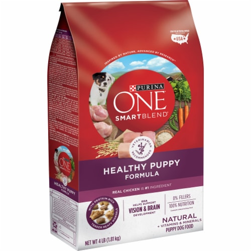 Purina ONE® +Plus Healthy Puppy Formula Perspective: left