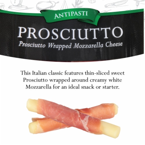 Fiorucci Prosciutto Wrapped Mozzarella Cheese Twin Pack Panino Perspective: left