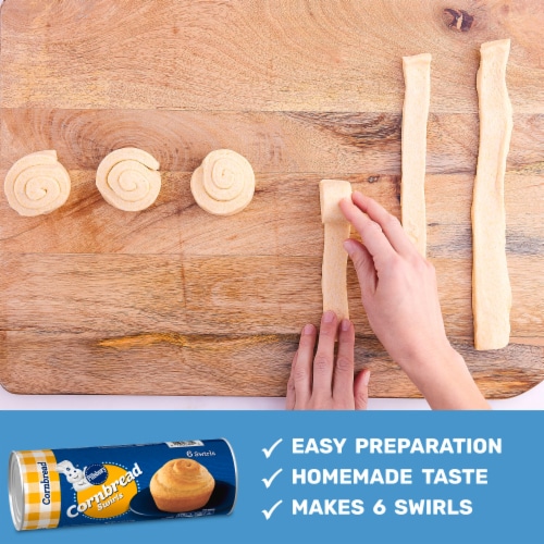 Pillsbury Cornbread Swirls Perspective: left