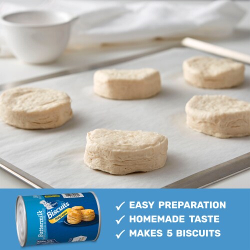 Pillsbury Flaky Layers Buttermilk Canned Biscuits Perspective: left