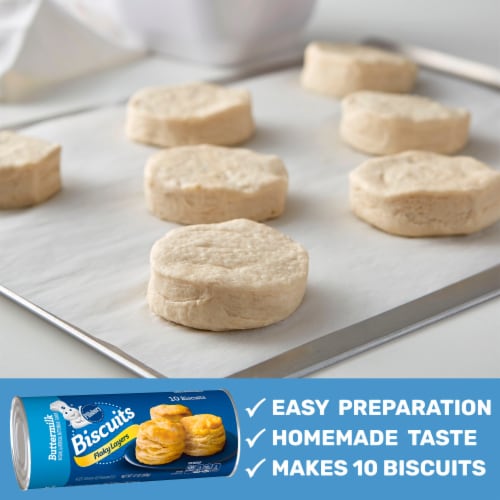 Pillsbury Flaky Buttermilk Biscuits Perspective: left