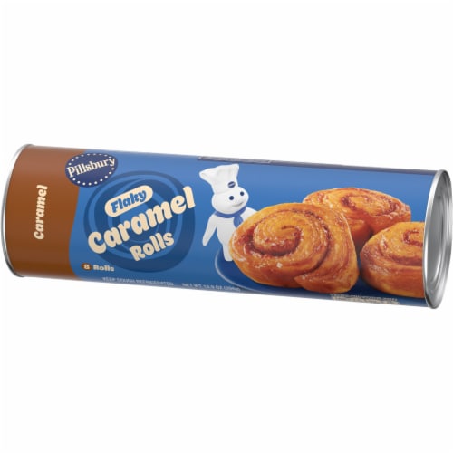 Pillsbury Flaky Caramel Rolls Canned Pastry Dough Perspective: left