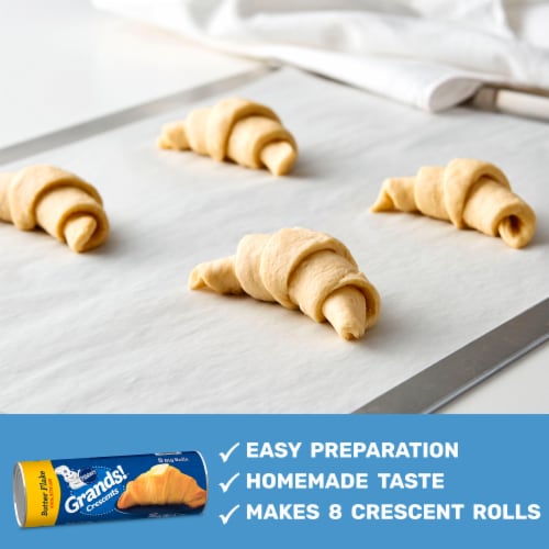 Pillsbury Grands! Butter Flake Crescent Rolls Perspective: left