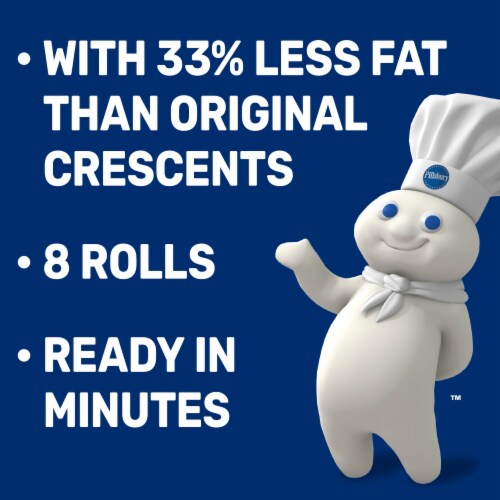 Pillsbury Reduced Fat Canned Crescent Rolls Perspective: left