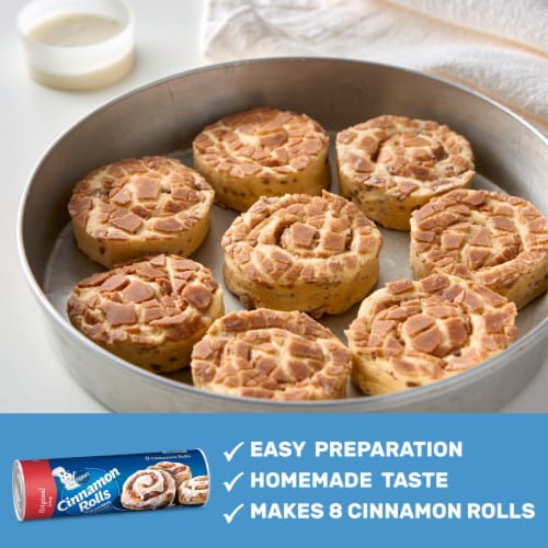 Pillsbury™ Cinnamon Rolls Refrigerated Pastry Dough With Original Icing Perspective: left