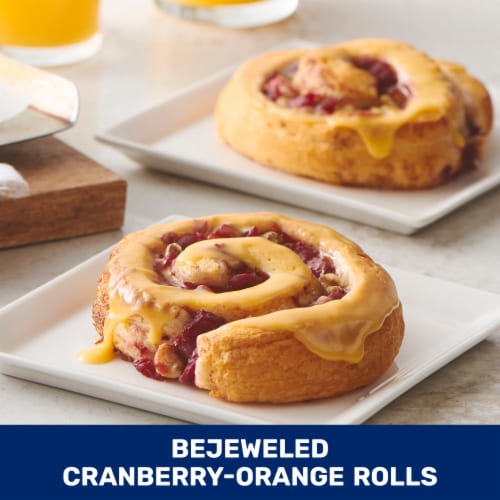 Pillsbury Orange Rolls with Cinnabon™ Cinnamon and Orange Icing Perspective: left