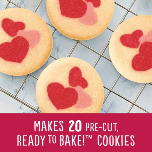 Pillsbury™ Ready To Bake™ Hearts Shape™ Sugar Cookie Dough Perspective: left