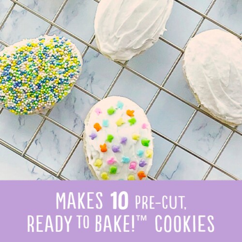 Pillsbury Ready To Bake Easter Egg Cutout Sugar Cookies Perspective: left