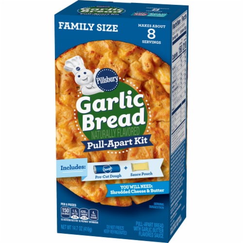 Pillsbury™ Garlic Bread Dough and Sauce Pull Apart Kit Perspective: left