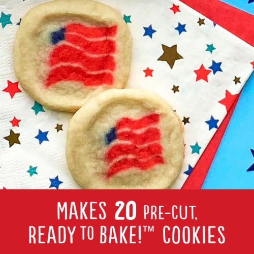 Pillsbury Ready to Bake! Salute To Service Shape Sugar Cookie Dough Perspective: left