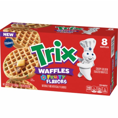 Pillsbury® Trix™ Fruity Flavors Frozen Waffles Perspective: left