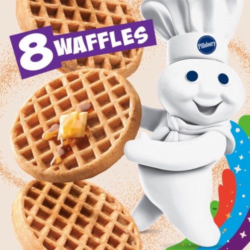 Pillsbury™ Cinnamon Toast Crunch™ Frozen Waffles Perspective: left