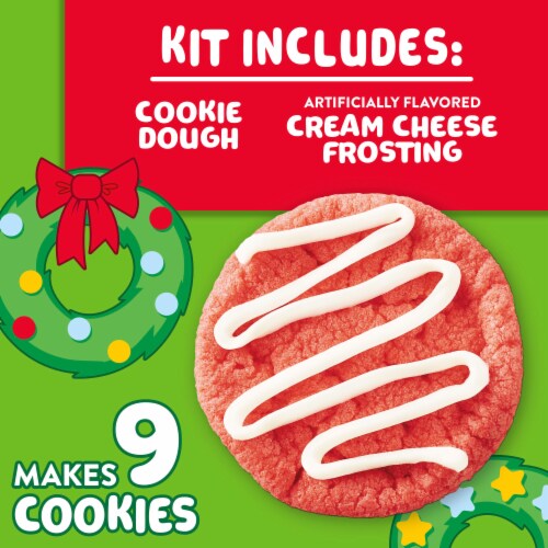 Betty Crocker Ready To Bake Festive Frosted Sugar Cookie Kit Perspective: left